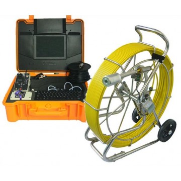 50mm self leveling drain inspection camera, 120m cable,  handhold screen, FLX-127REKC-H