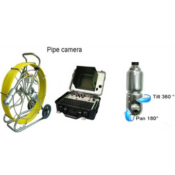 Rohrinspektionen Rohr-TV Kamera-Inspektion Farb-TV-System mit Schwenkkopfkamera FLX-P128REKC