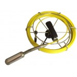long spring flexible sewer inspection camera, color, 30m cable reel, video record FLX-1072RE