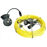 long spring flexible sewer inspection camera, color, 30m cable reel, video record FLX-1072RE