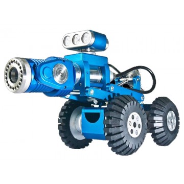 Robotic Storm Drain Crawler Waterproof Pipe Plumbing Inspection Robot Camera FLX-TVS2000M