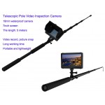 telescopic pole inspection camera for the roof, nest, hole, pipes FLX-107HRTP