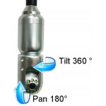 PT Pan 360 Tilt 180 drain sewer pipe camera, color, 60m cable, record, counter FLX-P148REKC