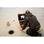Sewer Drain Cleaning Video Inspection Sewer Lateral Camera with DVR Record, Text Input FLX-108REK