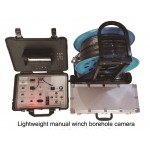 100m Manual Winch Borehole Logging Systems Well logging Image Logging Borehole Wall Imaging FLX-PT100REC