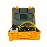 CCTV sewer survey inspection camera, color, 30m cable reel, video record FLX-108RE