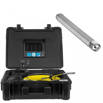 mini sewer inspection camera with 14mm push rod camera distance counter and built-in 512Hz sonde FLX-H107REKLC-C14