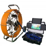 CCTV Surveys of Sewers and Drain Inspection with Self Leveling Color Camera FLX-H147RC